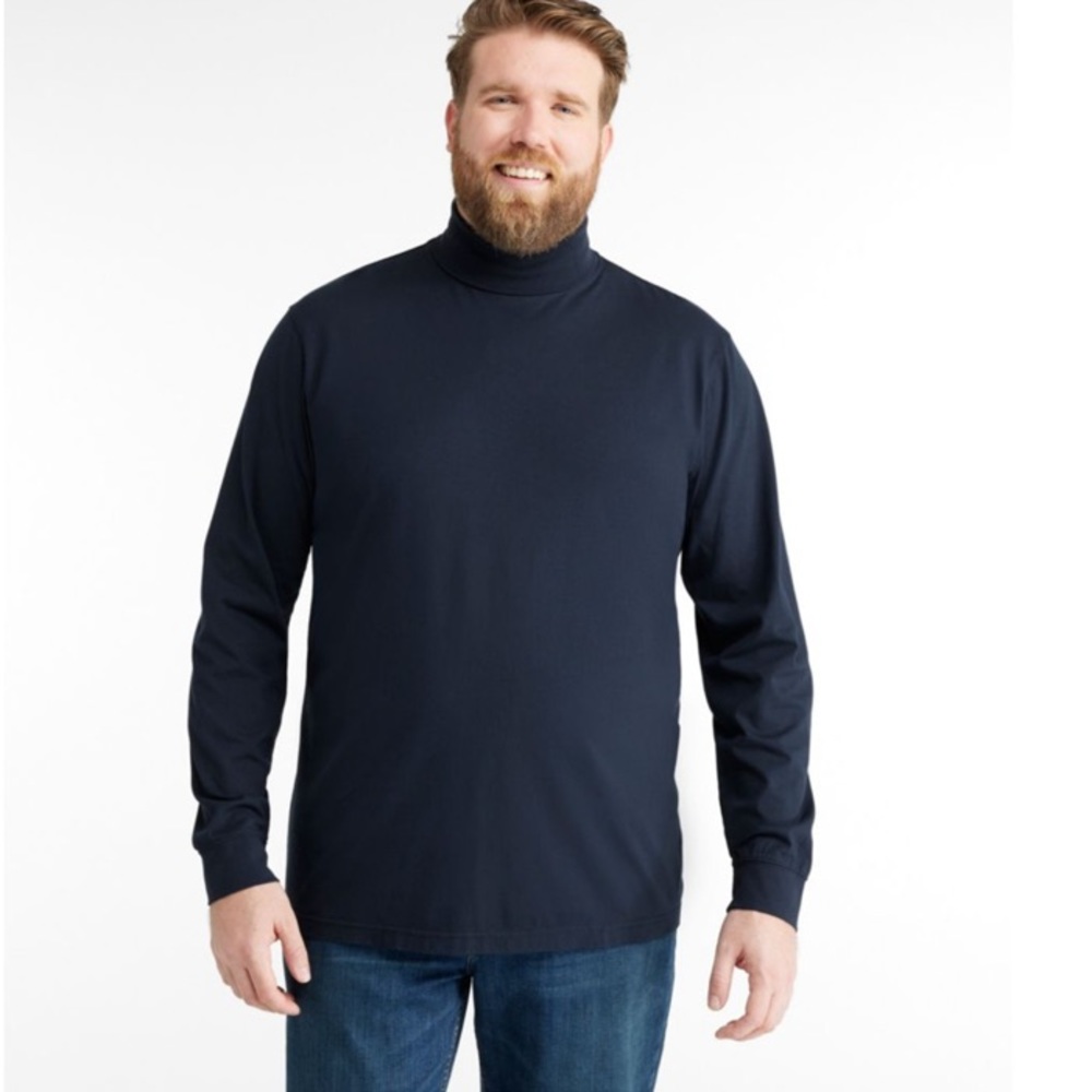 L.L. Bean Traditional Fit Men’s Long Sleeve Cotton Turtleneck Size XL Tall